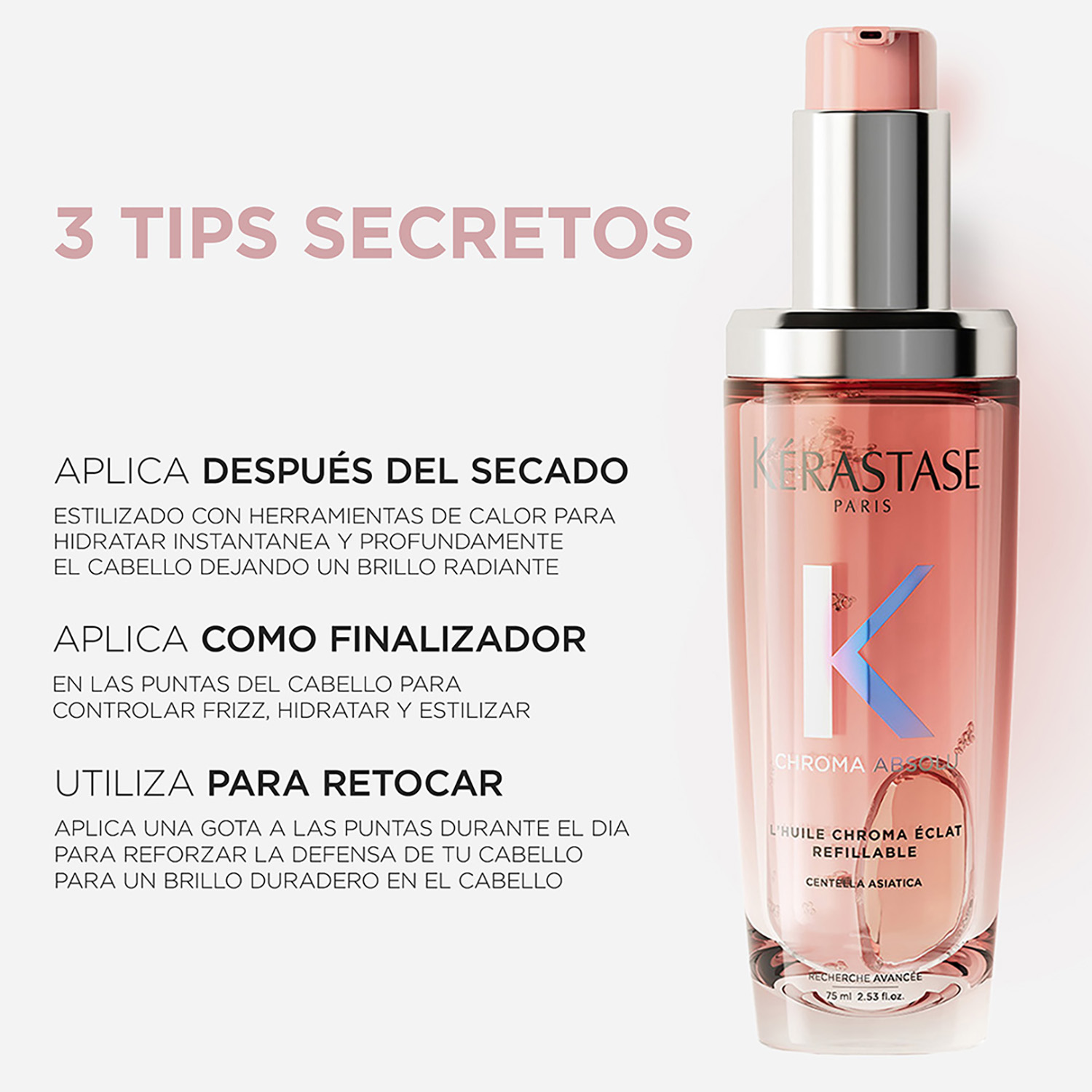 CHROMA ABSOLU ACEITE CAPILAR PARA FORTALECER EL CABELLO TEÑIDO CHROMA ABSOLU HUILE CICAGLOSS (ACEITE CAPILAR CABELLO TEÑIDO)